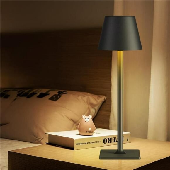 Rechargeable cordless LED table lamp dimmable portable light for indoor outdoor - Picture 7 of 8